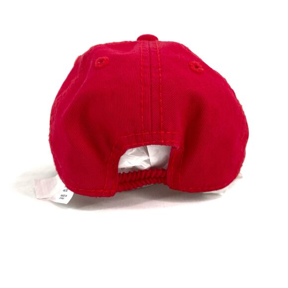 Baby Gap 6-12 Months Baseball Cap Wagon Red Classic Logo Style Elastic Fit Hat - Picture 5 of 11